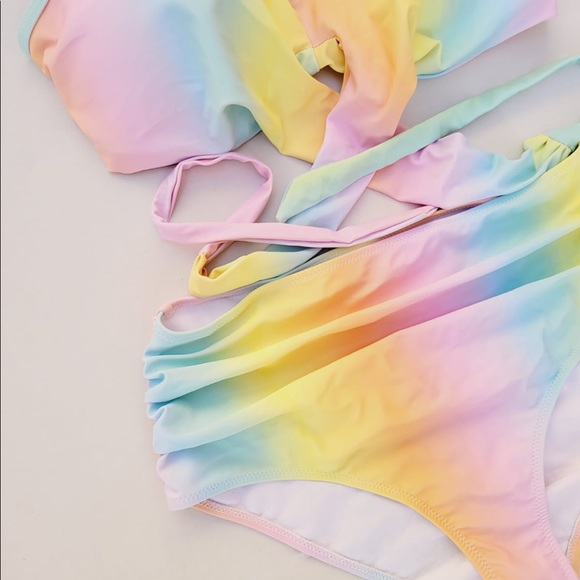 Women's Wrap Front High Waisted Bikini Set Two Pieces Bathing Suit Size XL - Picture 3 of 8